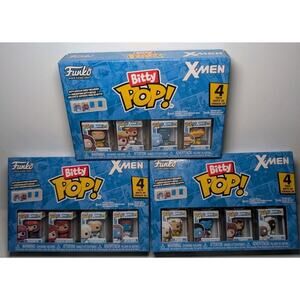 Funko Bitty Pop X-Men Complete Collection Full Set of 3 Packs New
